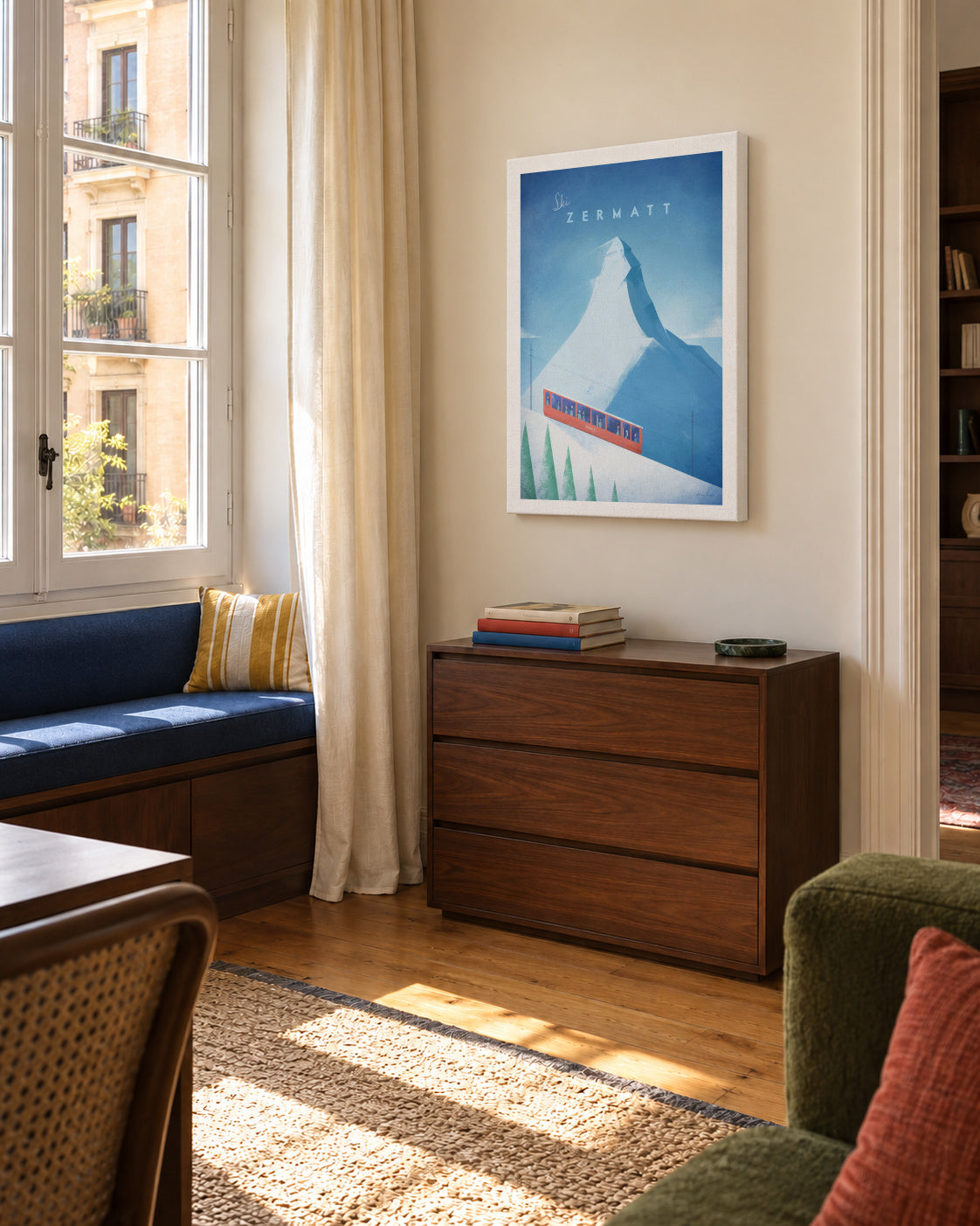 Zermatt - Unframed canvas in an interior