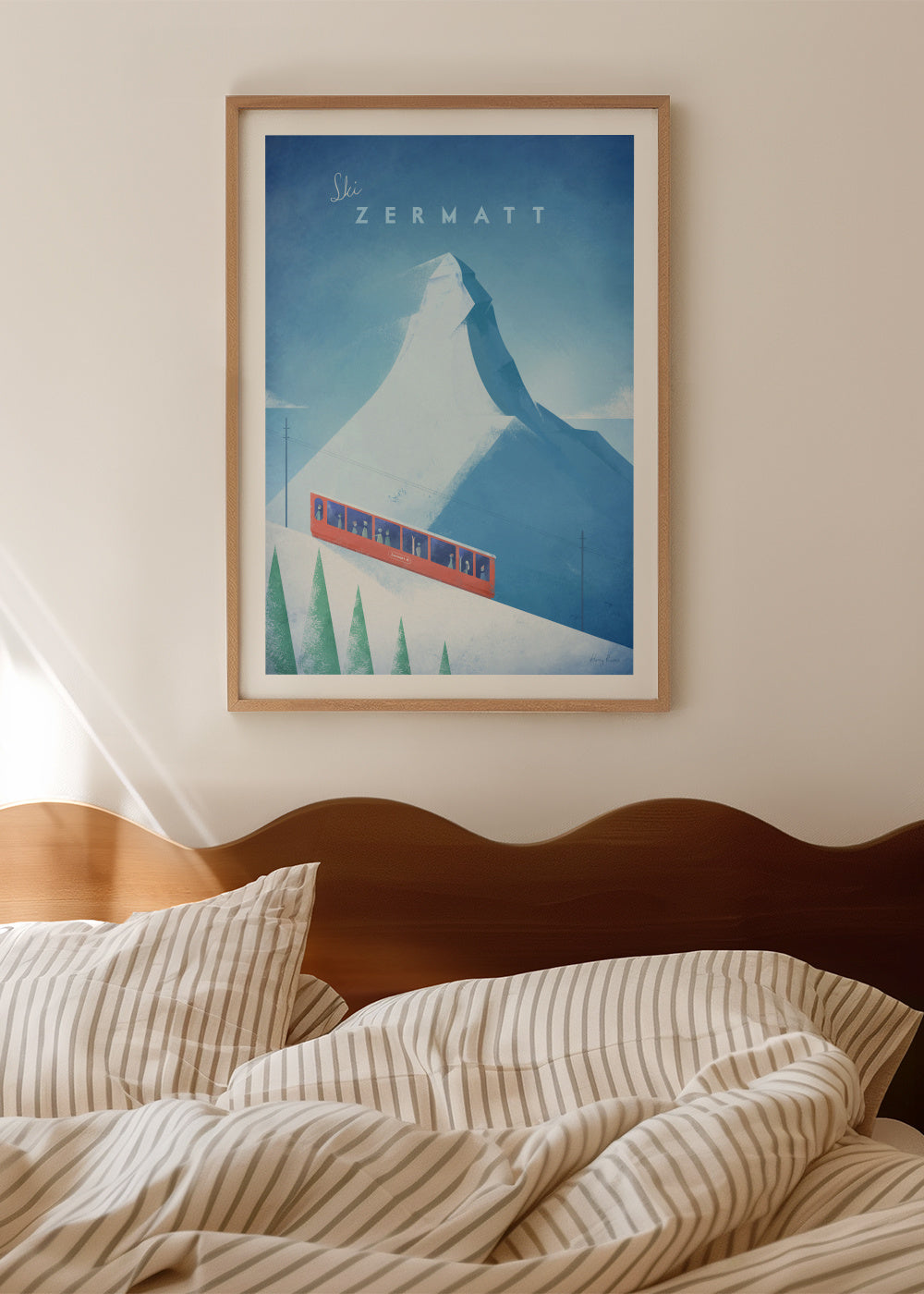 Zermatt - Framed poster in an interior