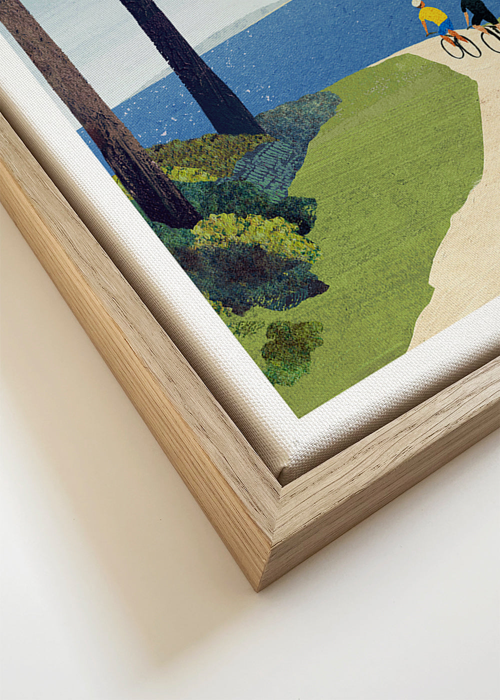 Landscape art Cycling by the sea