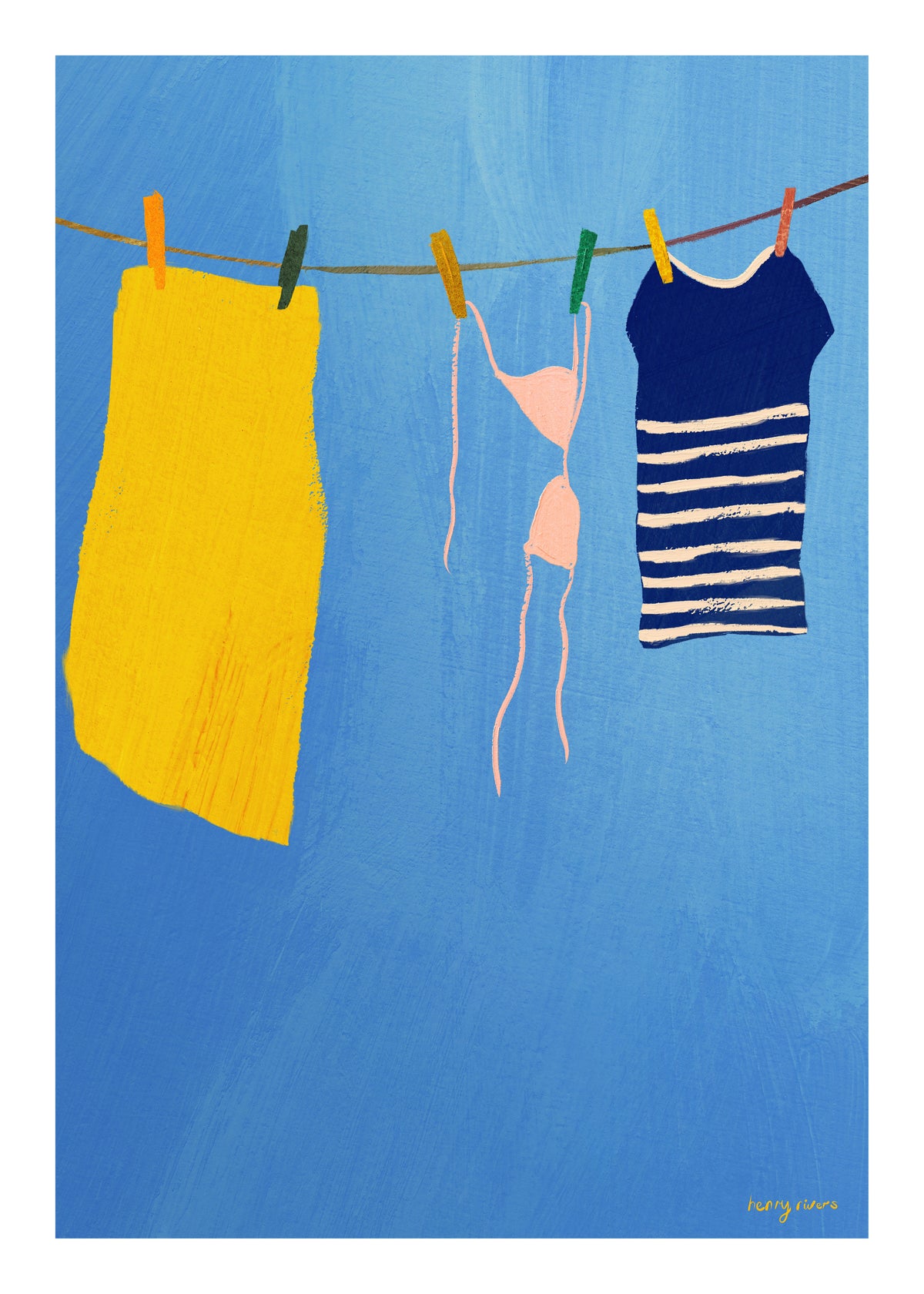 Summer laundry - Unframed art print