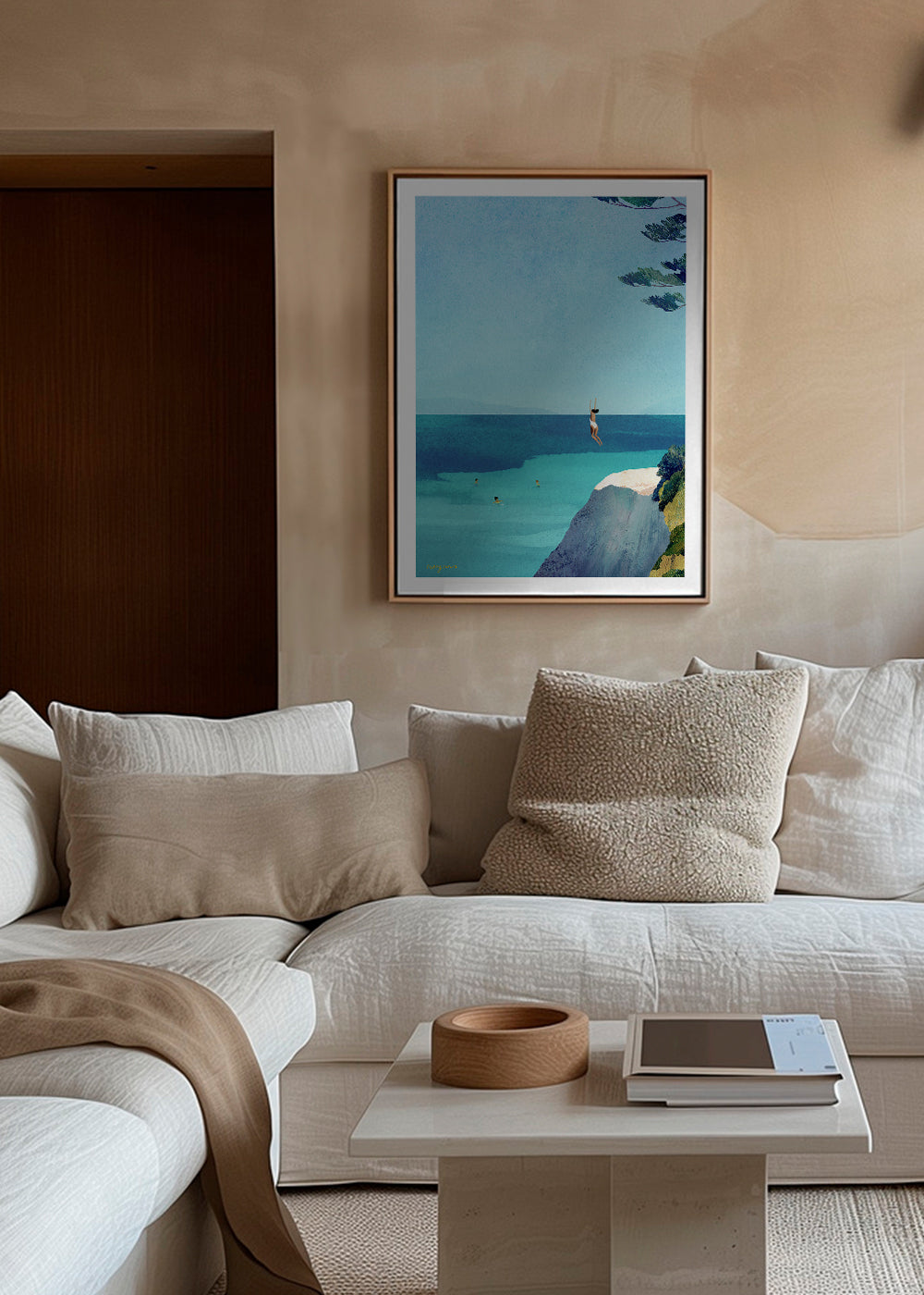 Landscape art Leap - sea swimming adventure