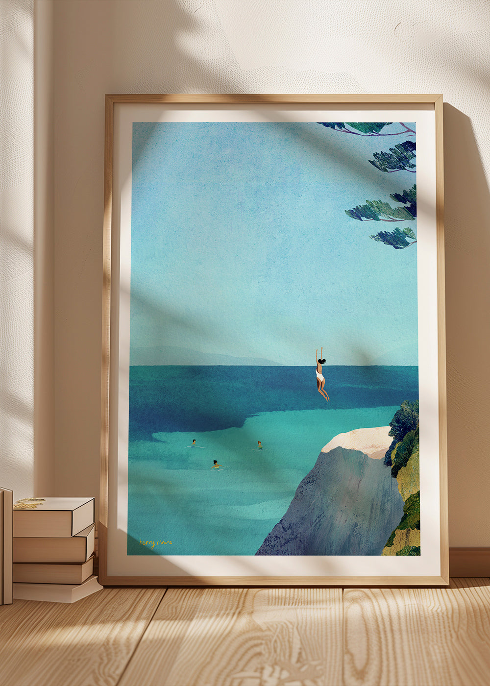 Landscape art Leap - sea swimming adventure