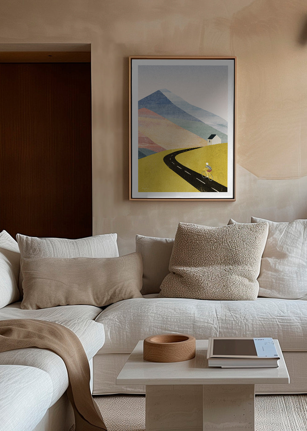 Landscape art Cycling in the mountains