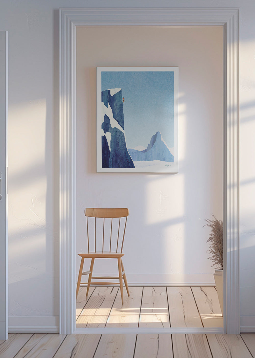 Landscape art Mountain climbing adventure