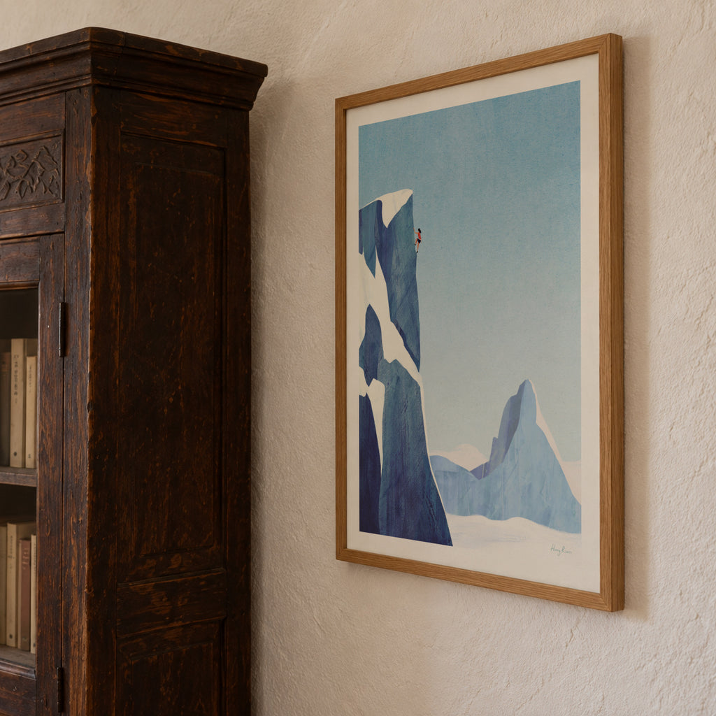 Mountain climbing adventure - Framed poster detail