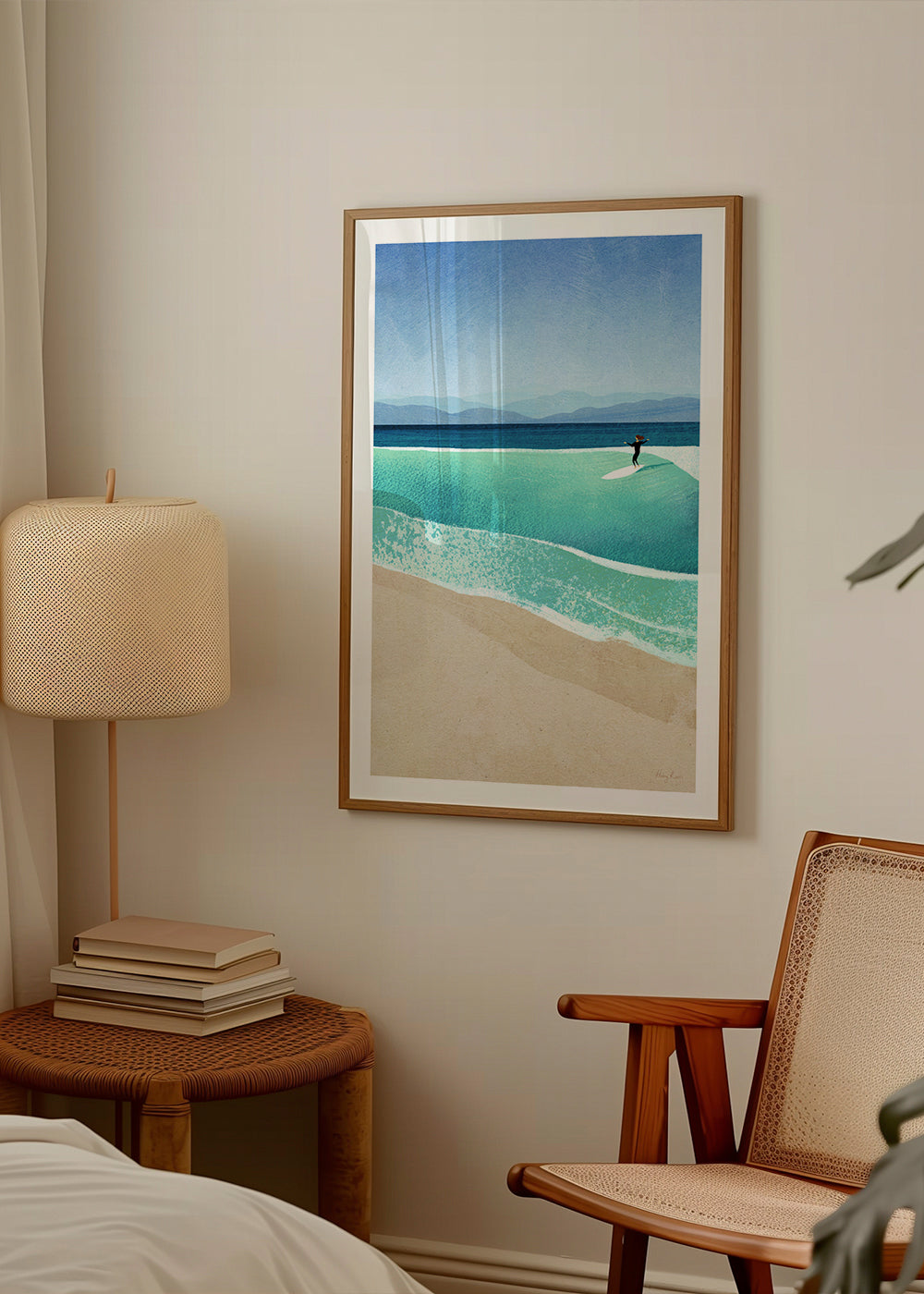 Landscape art Surfing the perfect wave