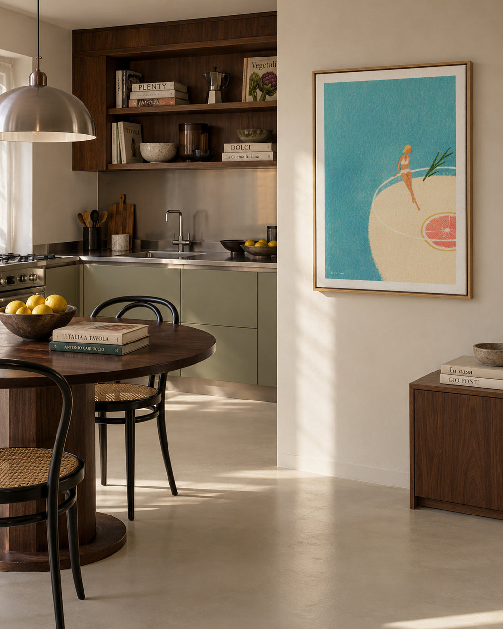Gin and Tonic - Framed canvas in an interior