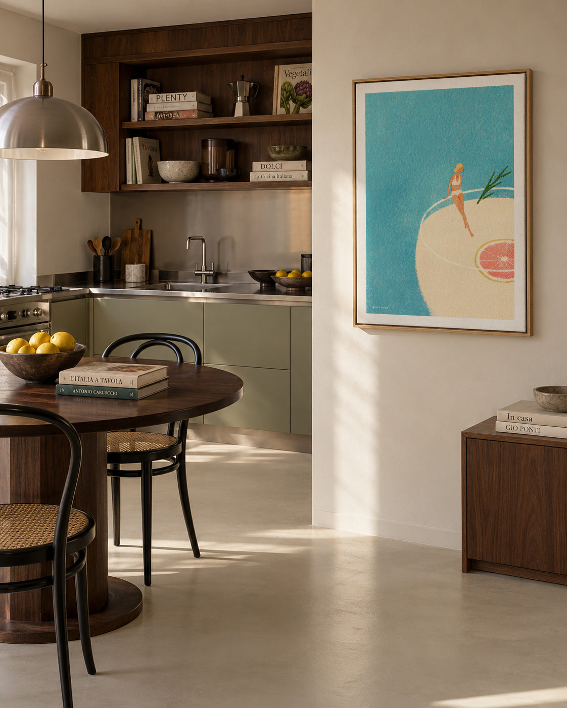 Gin and Tonic - Framed canvas in an interior