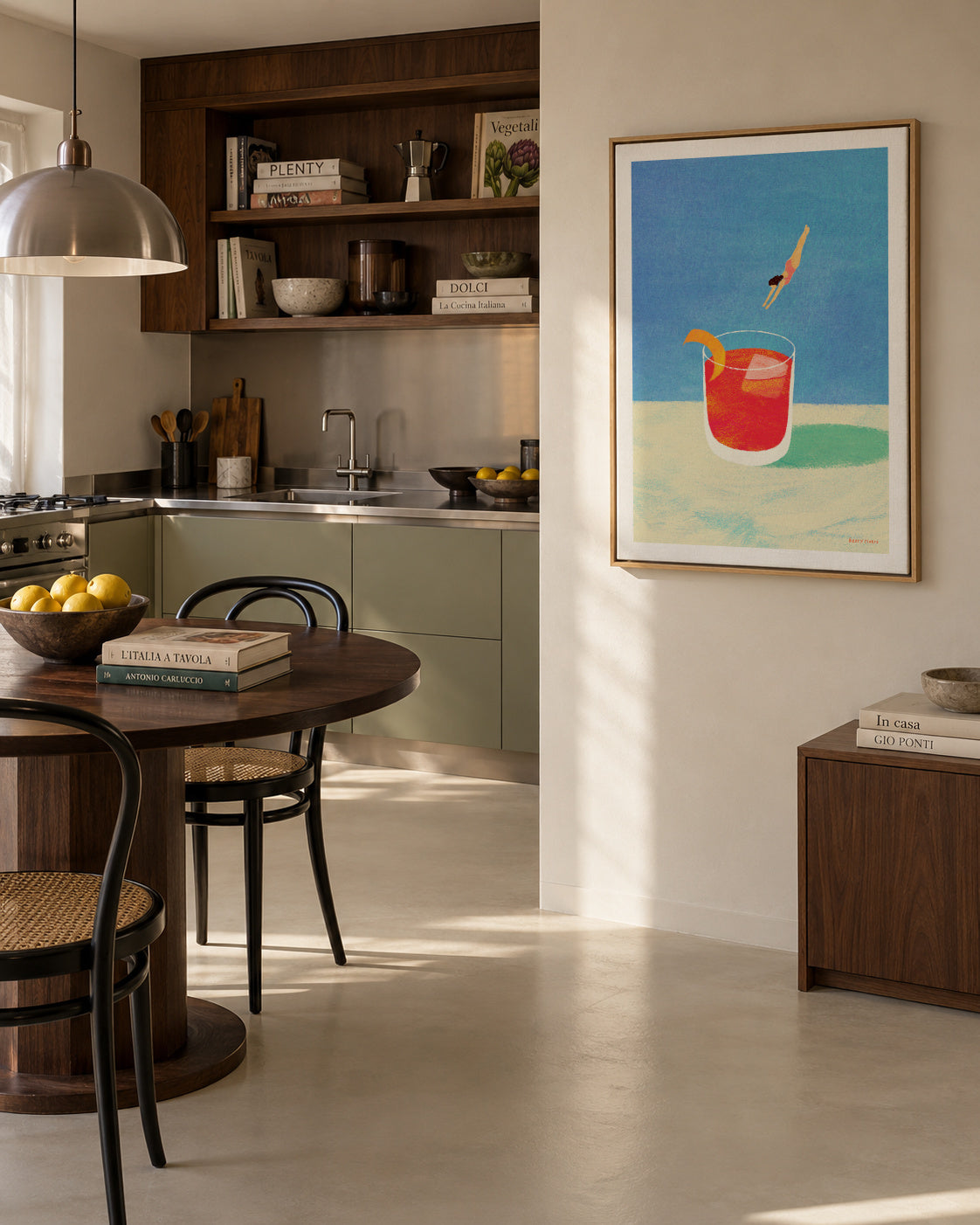Negroni Please - Framed canvas in an interior