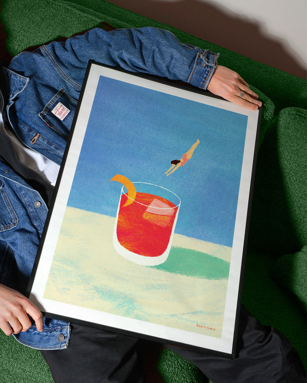 Negroni Please - Framed poster detail