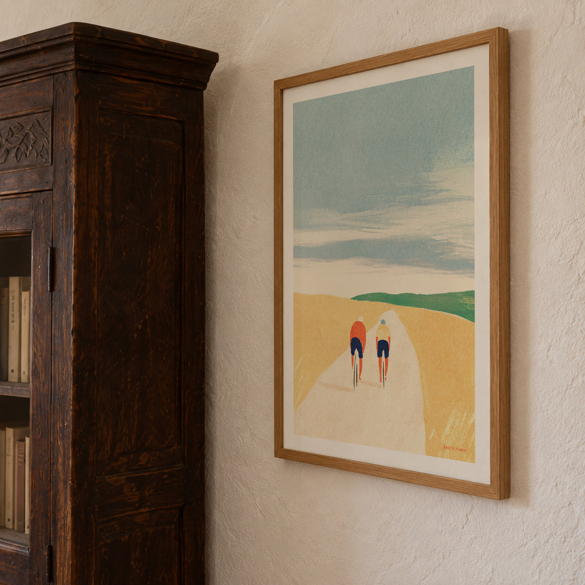 Cycle buddies - Framed poster detail