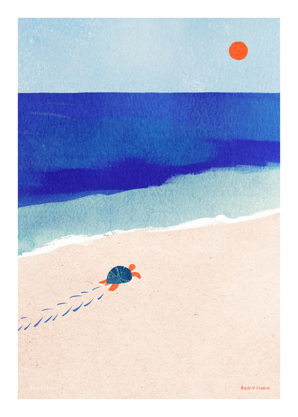 Following the sun - Unframed art print