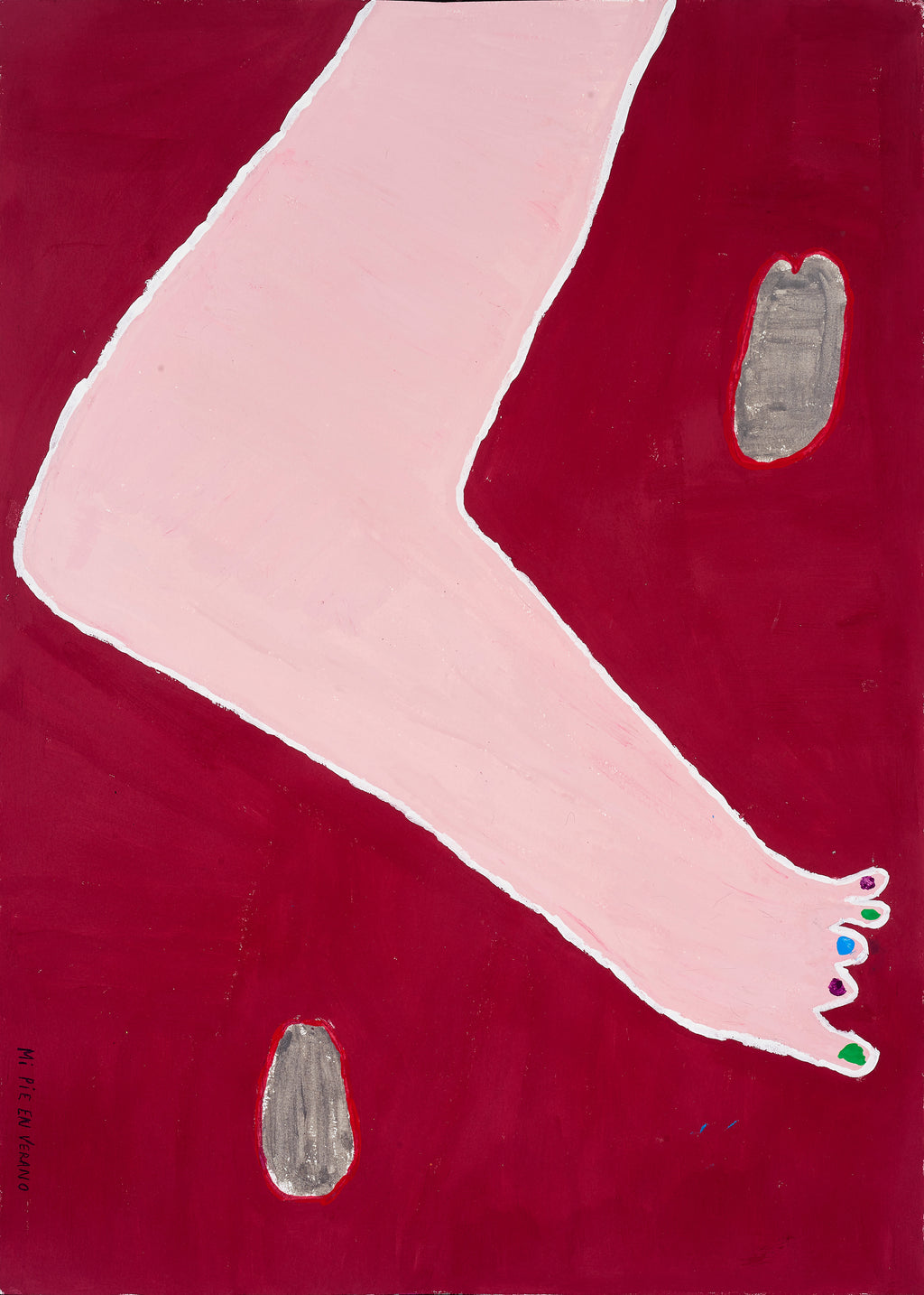 Mi pie en verano - Alicia Merino - Unframed art print