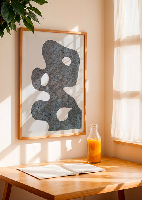 Dotted abstract artwork, large silhouette – Product1