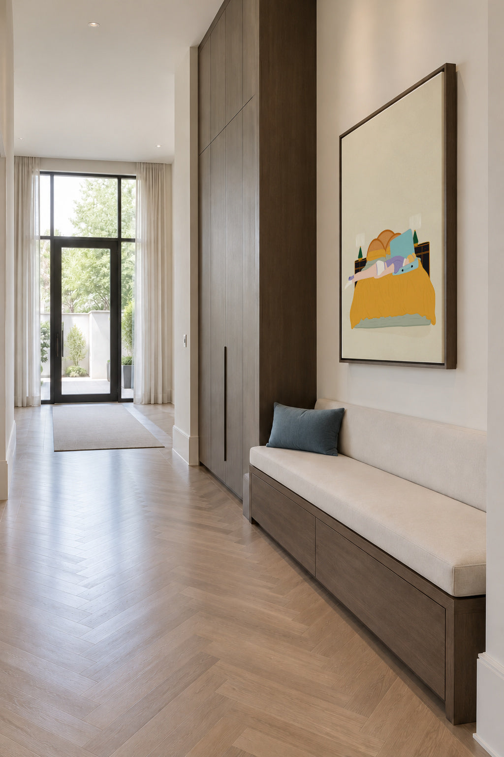 Digital Nomad - Framed canvas in an interior