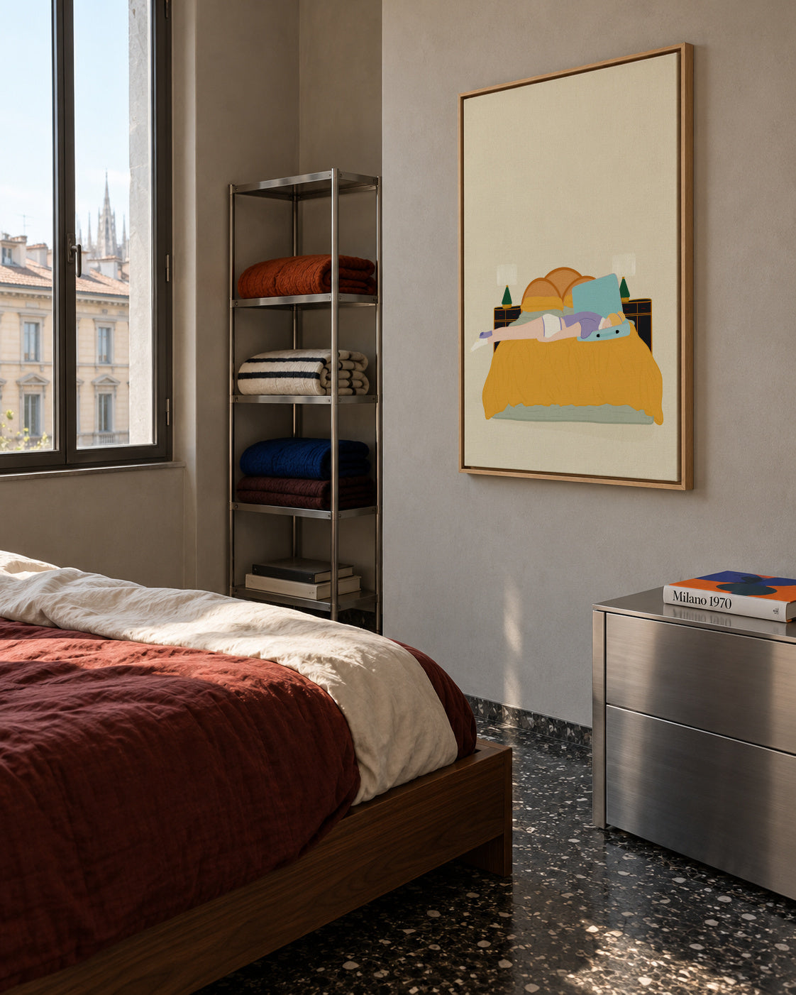 Digital Nomad - Framed canvas in an interior