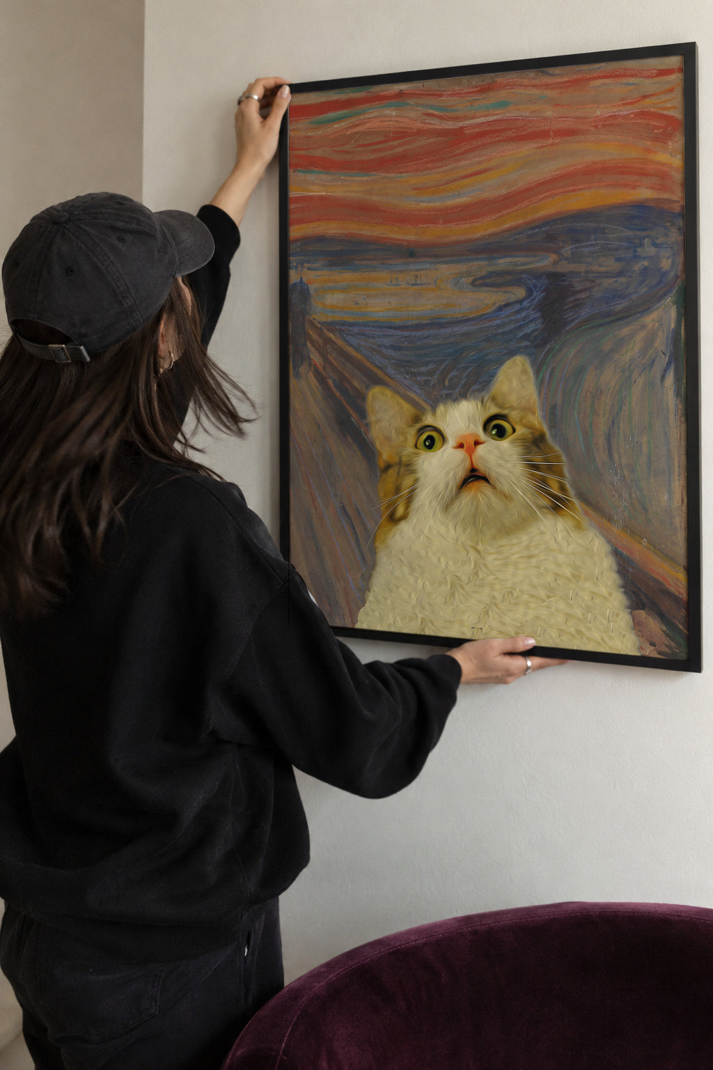 The Meow 02 - Framed poster detail
