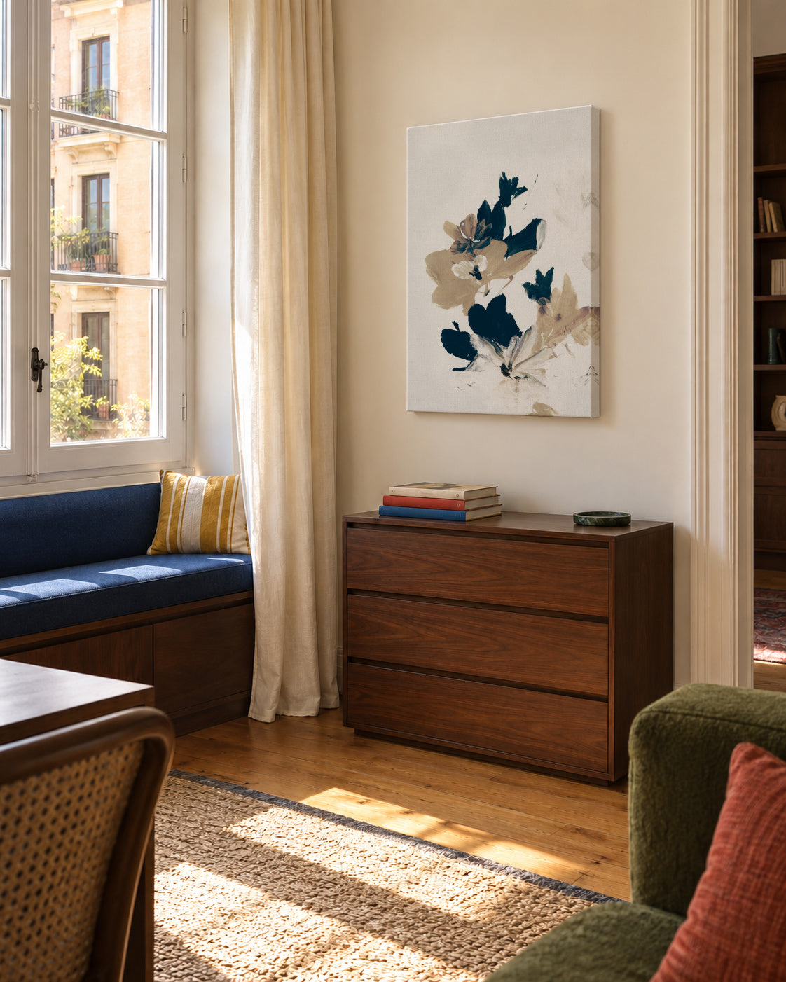 Summer View - Unframed canvas in an interior