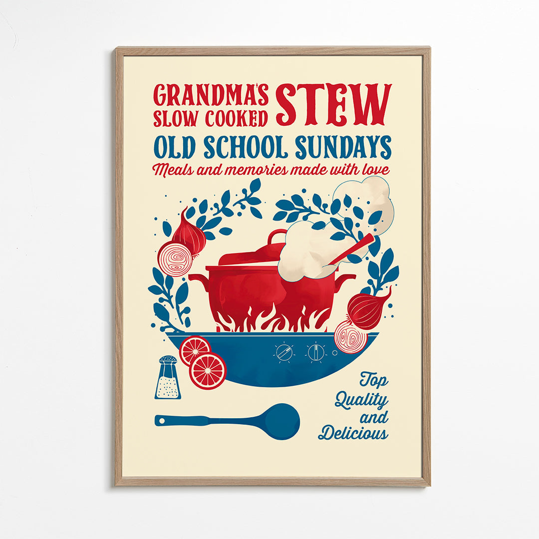 Grandmas Stew kitchen print - Dionisis Gemos