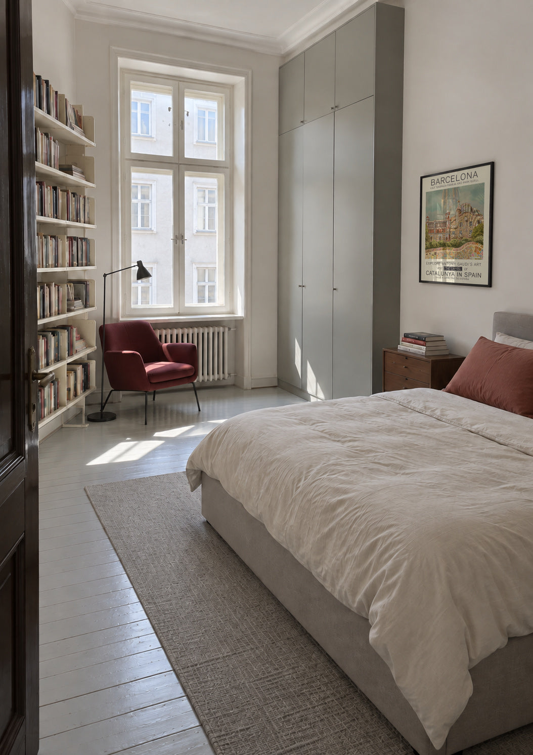 Barcelona print - Framed poster in an interior
