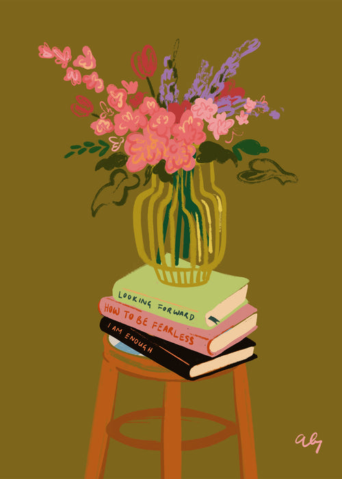 Floral Vase - Unframed art print