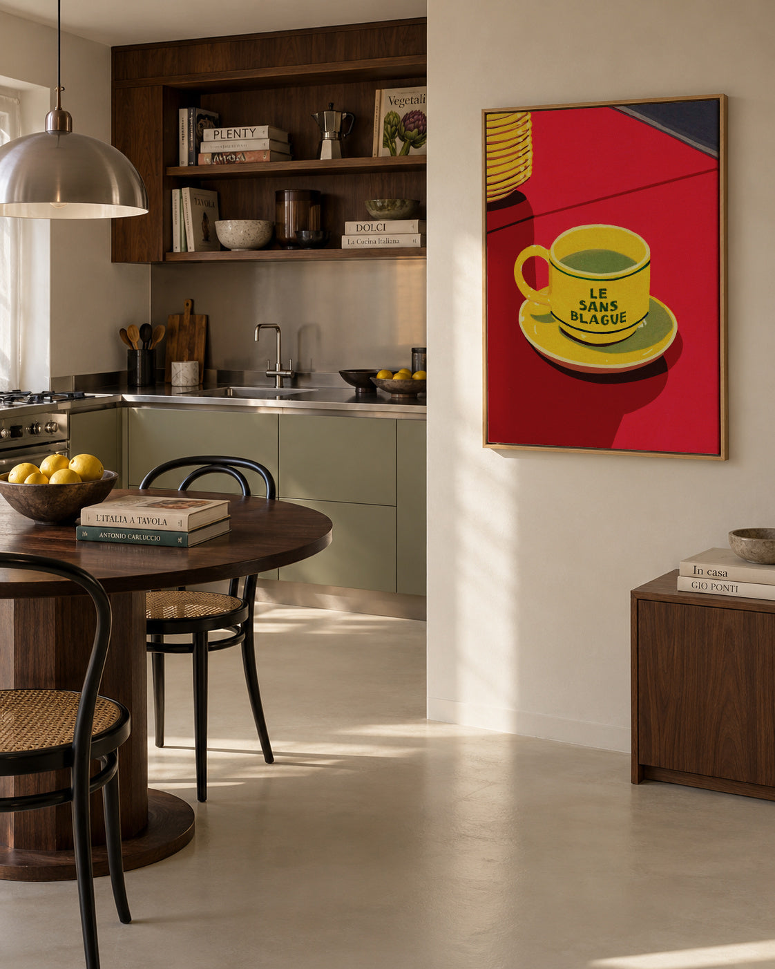Le Sans Blague - Framed canvas in an interior