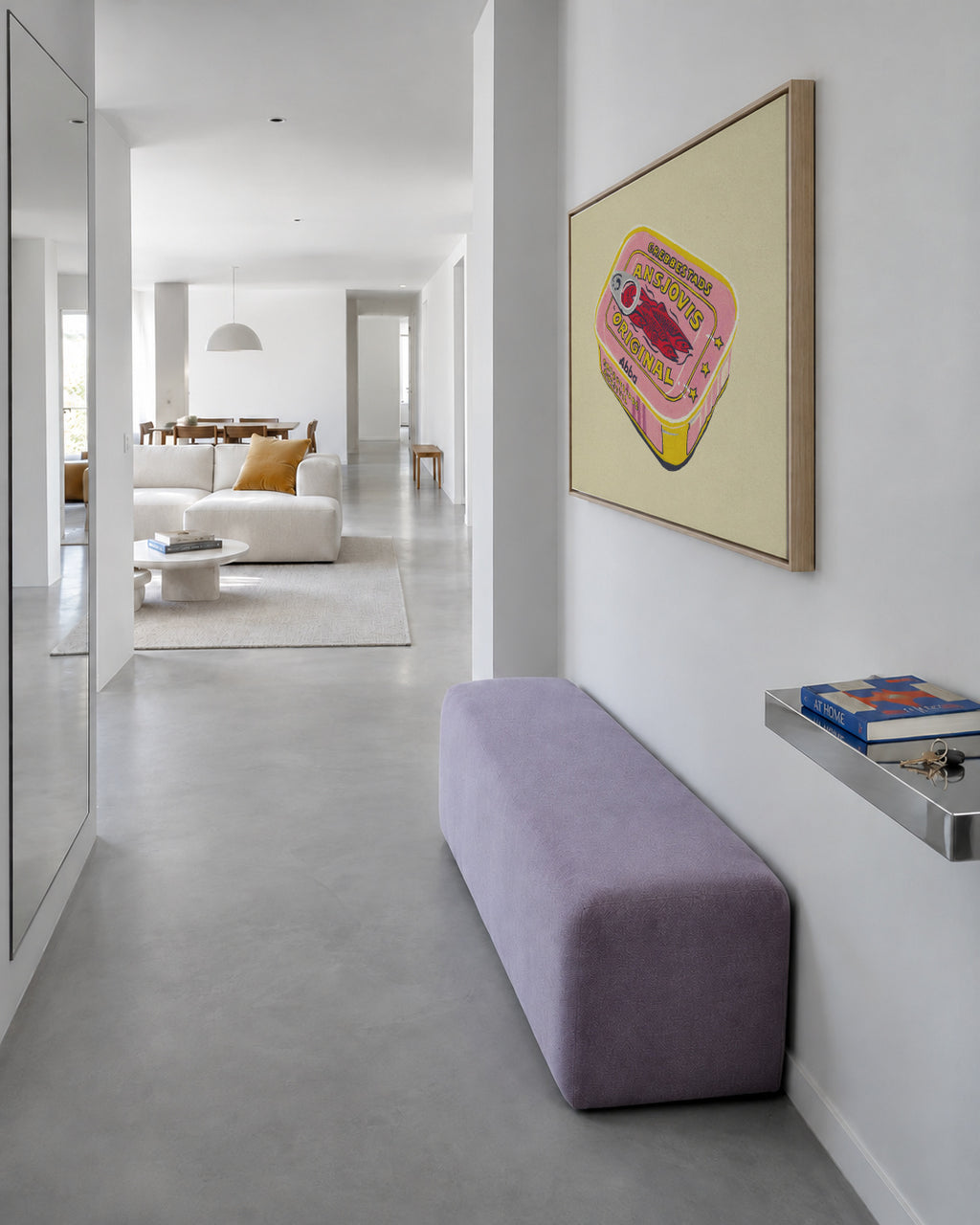 Abba Ansjovis - Framed canvas in an interior