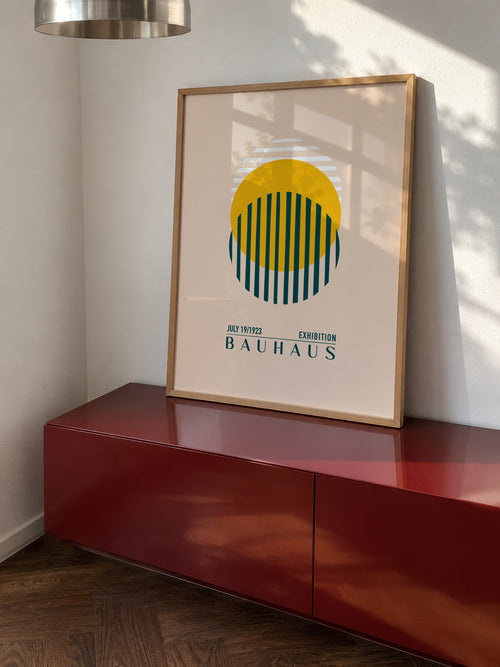Bauhaus Sari Kure - Framed poster in an interior