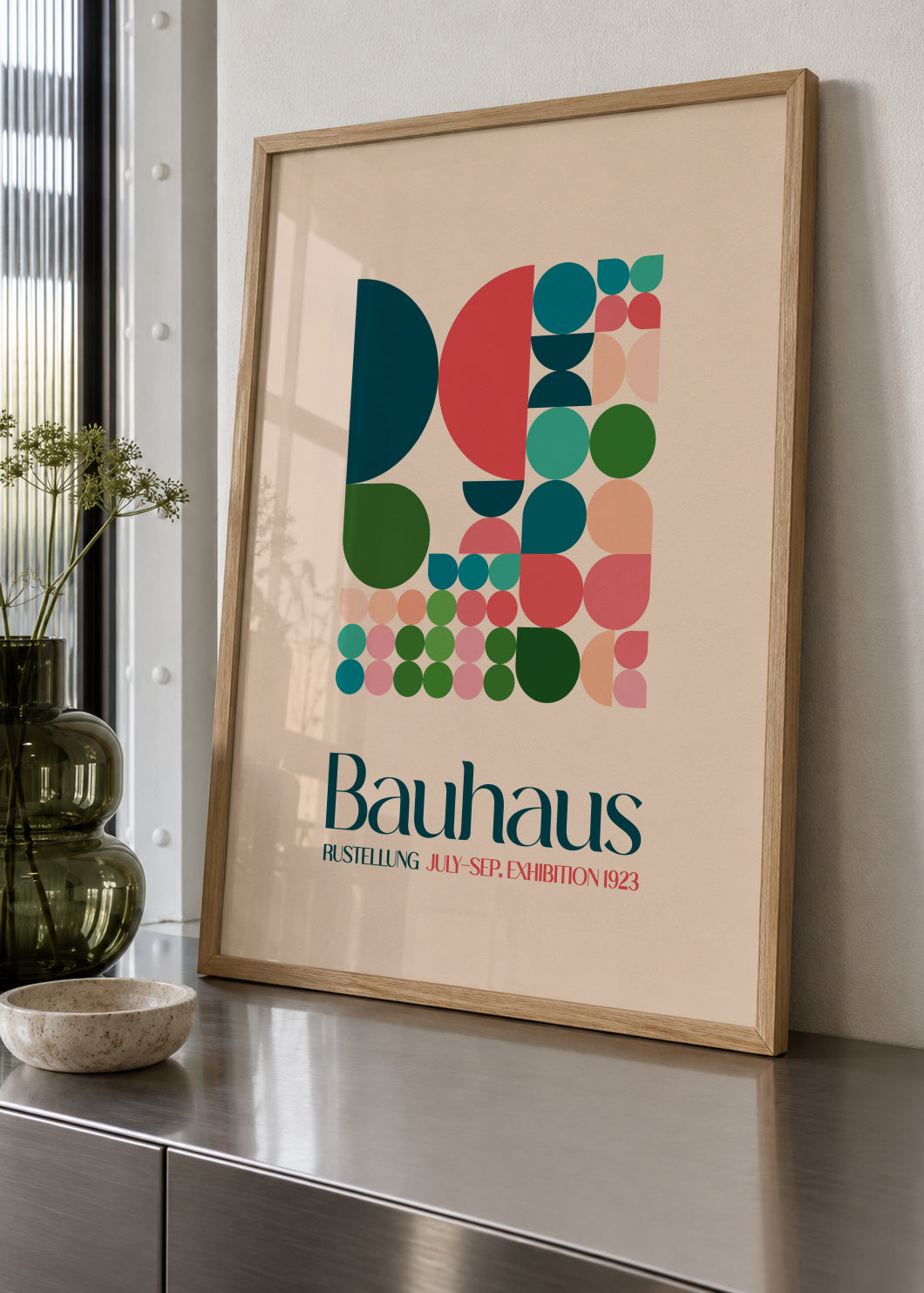Bauhaus Kutular 2 - Framed poster in an interior