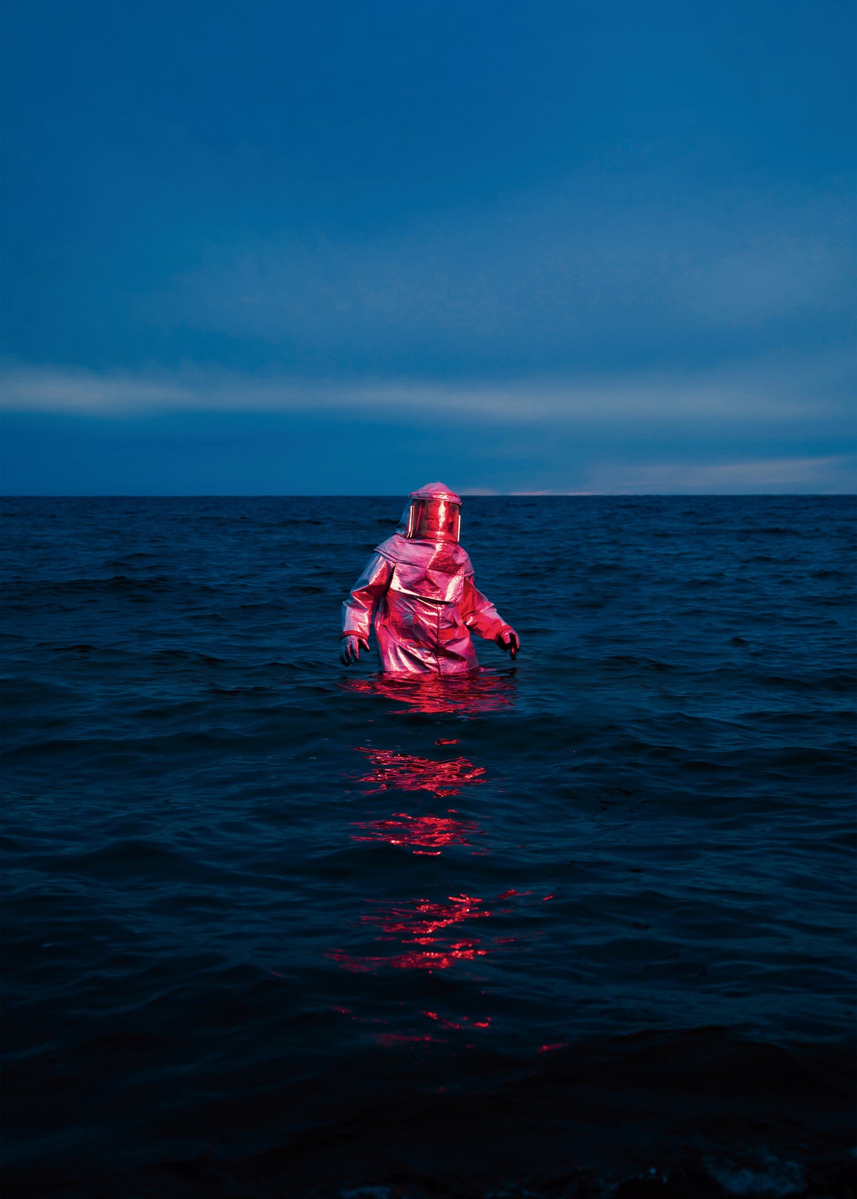 Spaceman Lost At Sea - Unframed art print