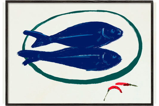 Blue fishes still life - Little Dean