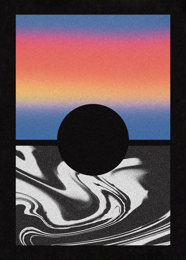 Black Worm Hole Gradient - Amy Louise Baker