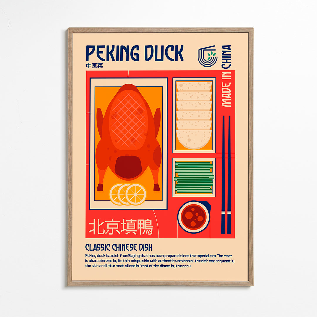 Peking Duck Japanese Food Print - Retrodrome