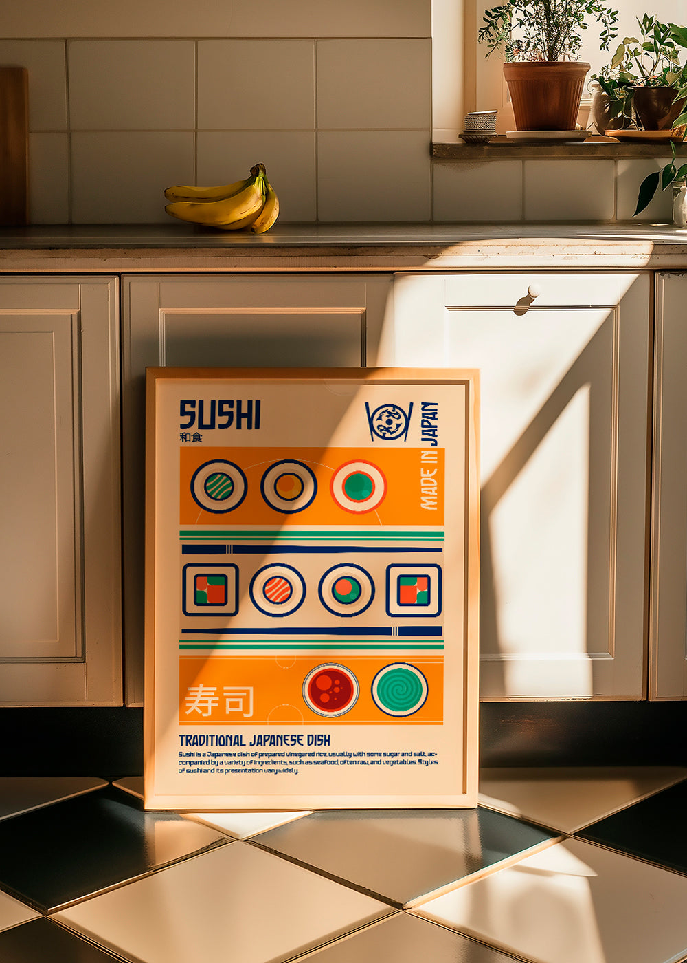 Sushi Japanese Food Print - Retrodrome  