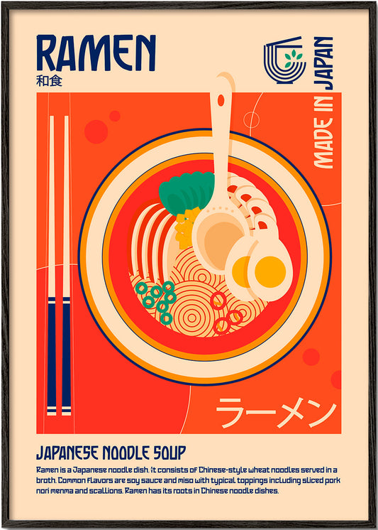 Ramen Japanese Food Print - Retrodrome