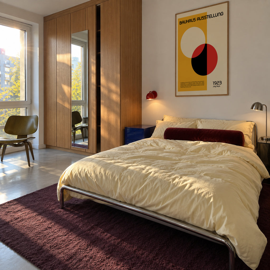 Bauhaus Ausstellung III - Framed poster in an interior