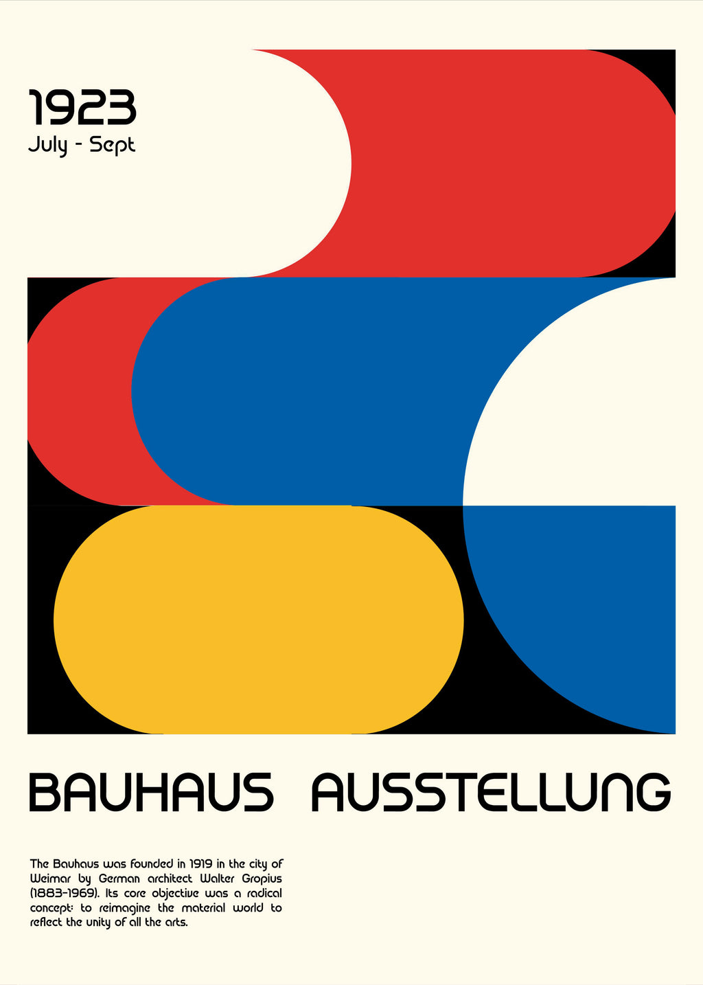 Bauhaus Ausstellung 1923 - Unframed art print