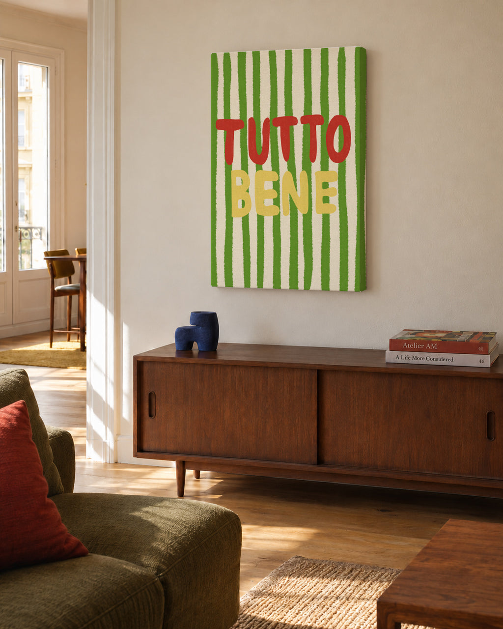 Tutto Bene - Unframed canvas in an interior