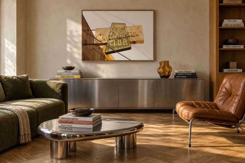 The Continental Club - Framed canvas in an interior