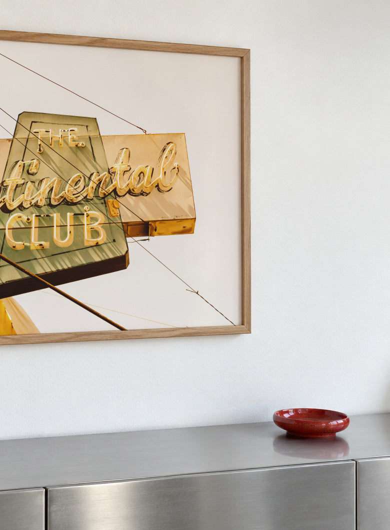 The Continental Club - Framed poster detail