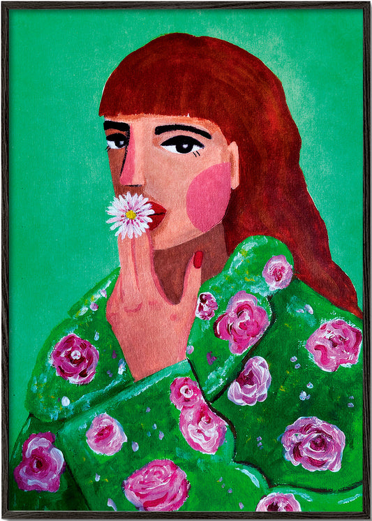 Woman Smoking a Flower - Raissa Oltmanns