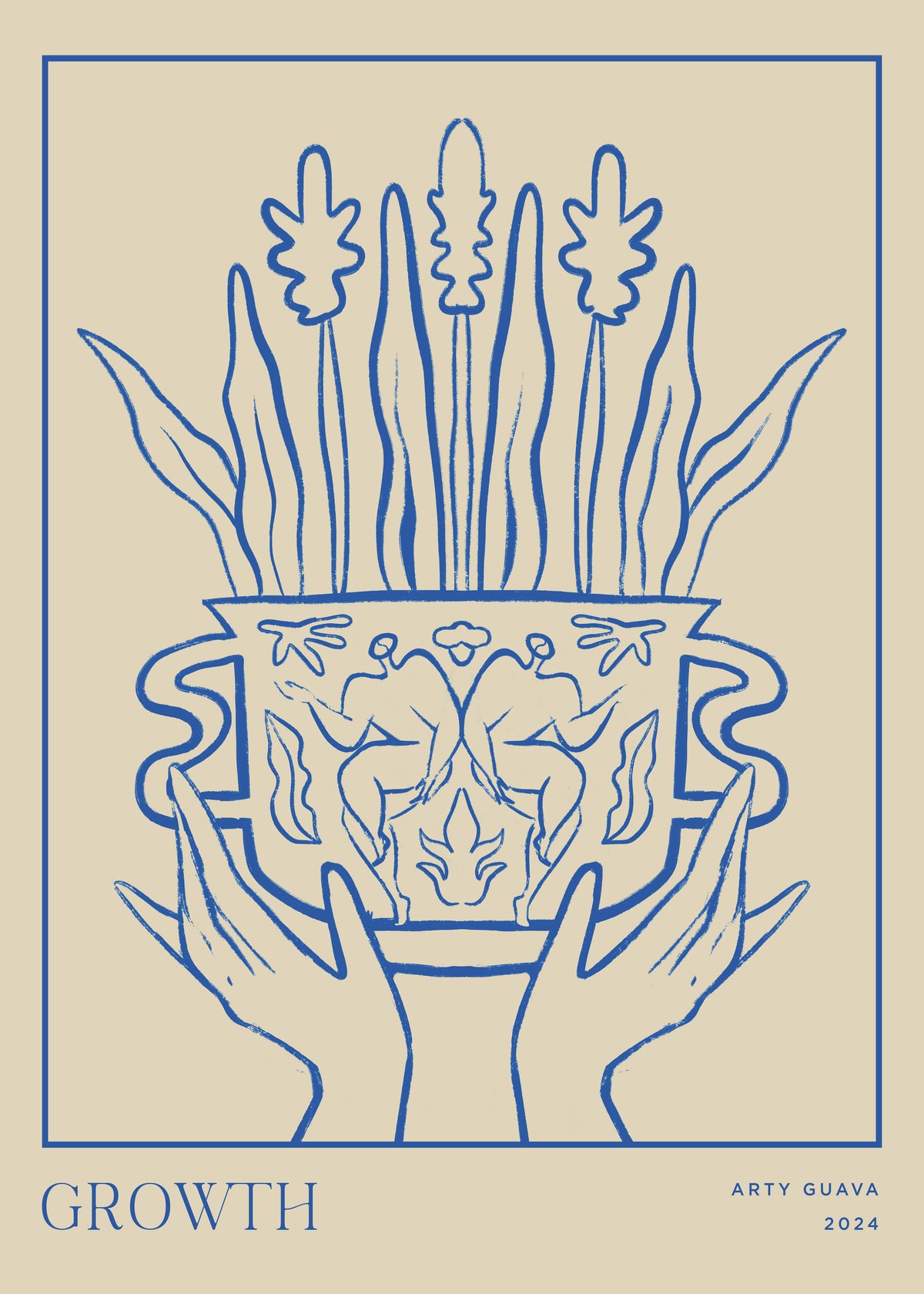 Vessel Collection : Growth (LineArt) - Unframed art print
