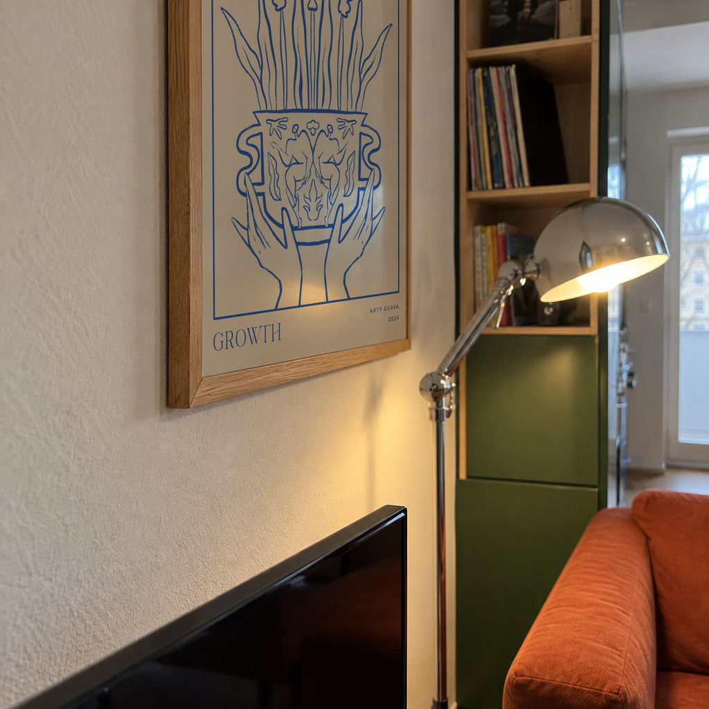 Vessel Collection : Growth (LineArt) - Framed poster detail
