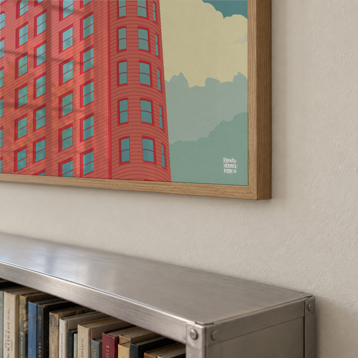 New York Flatiron Building - Framed poster detail