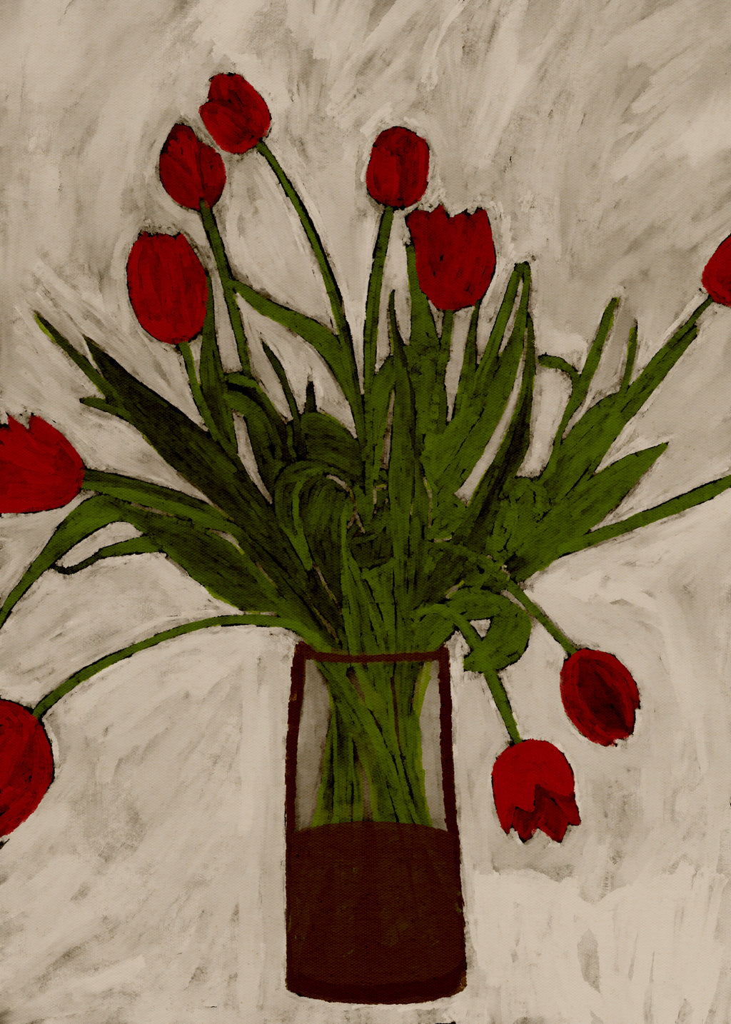 Bouquet of tulips - Unframed art print