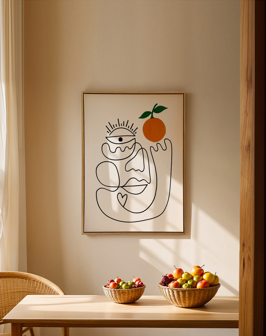 Elmar - Framed canvas in an interior
