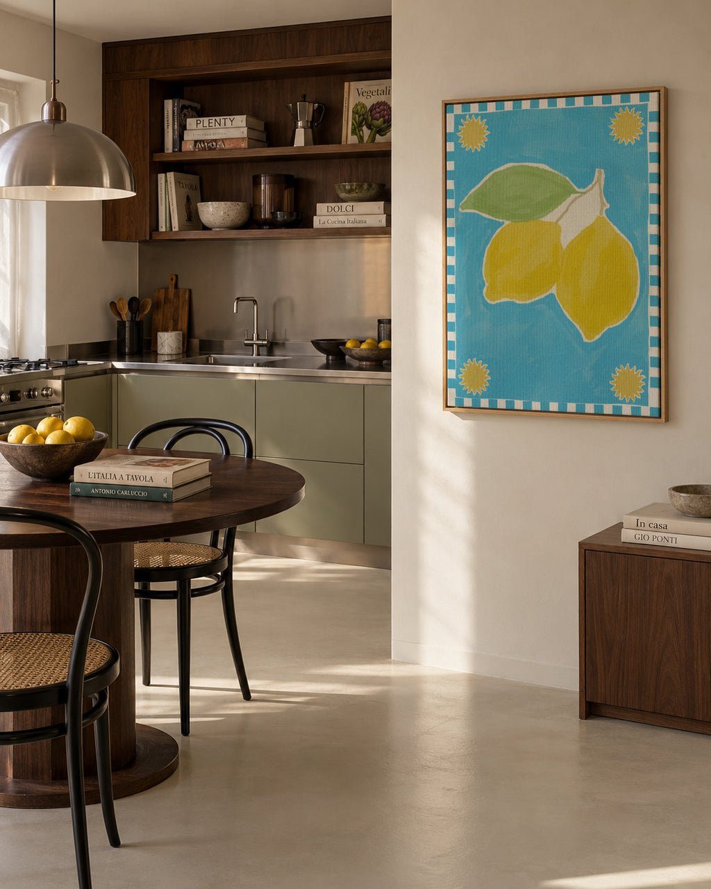 Lush duo 2 - Framed canvas in an interior