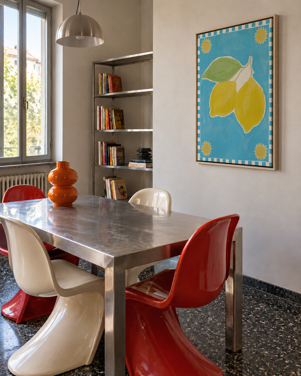 Lush duo 2 - Framed canvas in an interior
