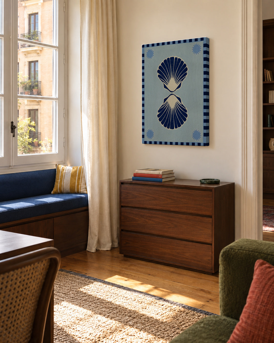 Lush duo 3 - Unframed canvas in an interior
