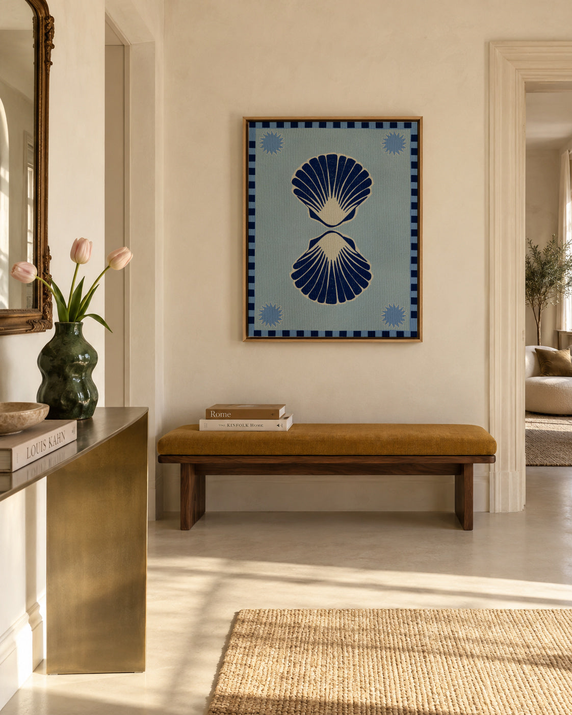 Lush duo 3 - Framed canvas in an interior